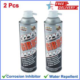 00906800 Gibbs Brand Lubricant 2-12oz Cans Corrosion Inhibitor Water Repellent Clean