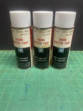 105-1498 Gm 14 Oz Can - General Motors Trunk Spatter Paint Gray And White