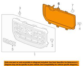 84073555 Gm Oem 2016 Sierra 1500 Grille Components-inner