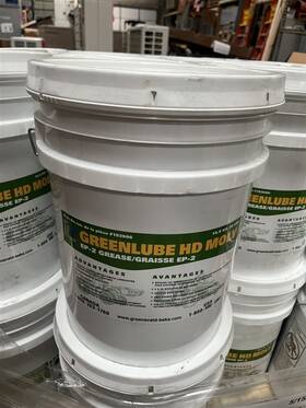 F193606 Greenlube 35lbs / 15.9kg Hd Moly Grease Ep-2 White Bucket