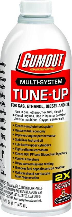 Gumout 071948100114 Multi-system Tune-up For Gas Ethanol Diesel And Oil - 16 Oz Bottle
