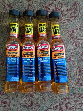 Gumout 7194890104 New Regain High Mileage Fuel System Cleaner 4 Pack 6fl/oz