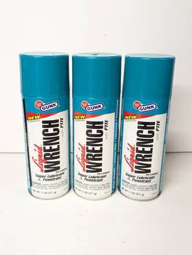 Gunk L312 Liquid Wrench Super Lubricant Penetrating Oil 3 Cans 11oz Spray Usa