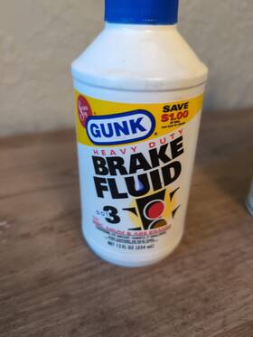 Gunk M44-12 Vintage Heavy Duty Brake Fluid Dot 3 For Disc Drum Abs Brakes