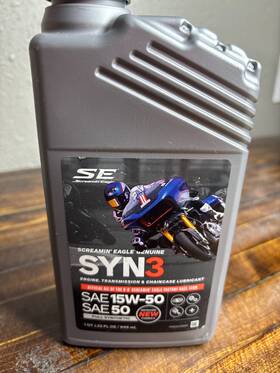 62600082 Harley-davidson Syn3 15w-50 Full Synthetic Oil 1 Quart Screamin Eagle Genuine Se