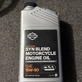 Harley-davidson 62600099 Harley-davidson Syn Blend Motorcycle Oil Sae 15w-50 1 Quart New