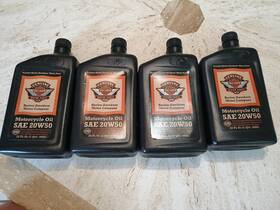 99817sp Harley-davidson Nos Genuine Sae 20w50 Motorcycle Oil 1 Quart Lot Of 4