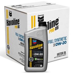 223508 Havoline Chevron Pro Ds 0w-20 Full Synthetic Motor Oil 6 - 1 Quart Bottles