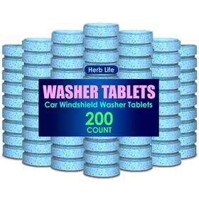 Cleaner-200 Herb Life 200 Pcs-car Windshield Washer Tablets Glass Cleaner 1 Count Pack Of