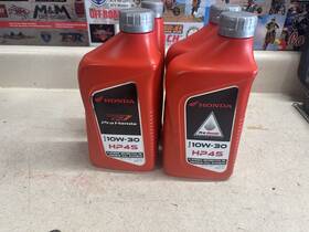 Honda Ooo-000 4 Unopened Qt S Of Premium Full Synthetic Hp4s 10w-30 Motor Engine Oil