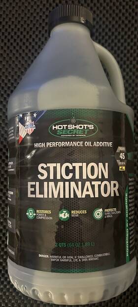 17296045 Hot Shot Shots Secret Stiction Eliminatorclean/restore Oil Additive 64 Oz Bottle