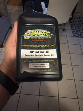 Hpl Pc0e40sc-q Super Car Sae 0w-40