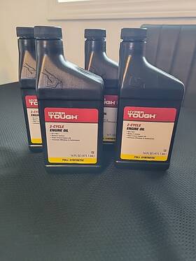 Hyper Tough 840092615825 2 Cycle Engine Oil 16 Oz Full Synthetic Lot Of 4