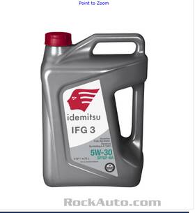 Idemitsu 30015204953 Ifg3 5w-30 Sp/motor Oil 5 Quart Pack Of 2