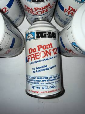 Ak73h Ig-lo 6 Cans Of R12 Freon