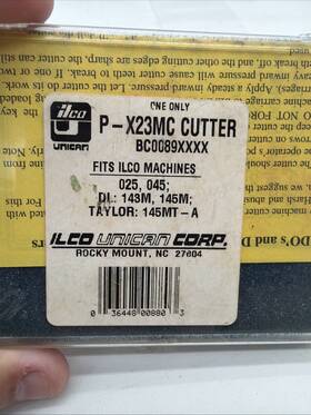Bc0089xxxx Ilco Unican P-x23mc Titanium Nitride Coated Key Machine Cutter