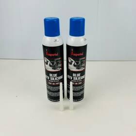 7681 Imperial Blue Multipurpose Rtv Silicone Gasket Maker Lot Of 2 Cans With Nozzles