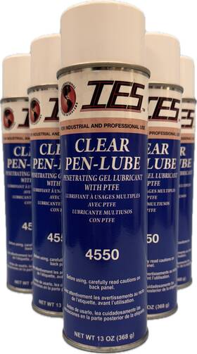 4550 International Epoxies And Sealers Ies Clear Pen-lube Multi-purpose Lubricant With Ptfe Net Wt. 13 Oz. 6/pk