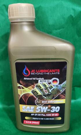 5w-30 Jc Lubricants 761856304499 Full Synthetic Motor Oil 1 Quart German Technology Api Sp Sn Pl