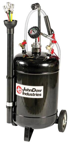 Jdi-6ev John Dow Industries Drain Pan Portable Fluid Evacuator 6 Gallons Capacity Steel Black Each