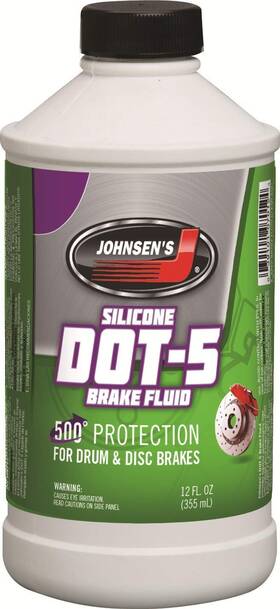 7012-6 Johnsens 70126 Silicone Dot-5 Brake Fluid - 12 Oz