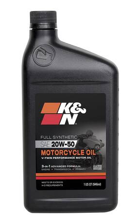 K&n 024844392572 Full Syntheteic Motorcylce/atv Oil 20w-50 Synthetic Premium Engine Pr