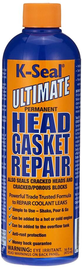 K-seal 855959003080 Permanent Head Gasket Sealer For Cars Repairs Blown Gaskets And Cracks 16oz K-seal 855959003080 Permanent Head Gasket Sealer For Cars Repairs Blown Gaskets And Cracks 16oz