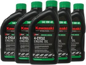 Kawasakioilx5 Kawasaki 5-pack Of Sae 10w40 4-cycle Engine Oil Compatible With Motors