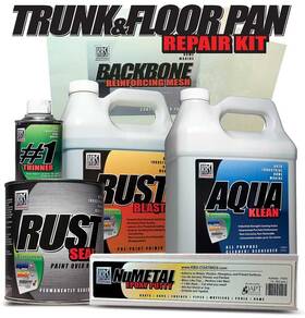Kb590203 Kbs Coatings Trunk And Floor Pan Repair Kit Klean Rustblast Rustseal Satin Black