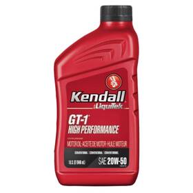 Kendall 1057267 Gt-1 20w-50 Synthetic Oil - 12 Quart Case For Performance Engines