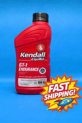 1081194-1 Kendall Gt-1 High Performance 10w30 Synthetic Blend Motor Oil 1 Quart