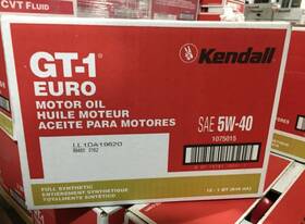 5w40fullsynthetic Kendall Engine Motor Oil 5w40 Gt-1 Full Syntheic Titanium Technology Case Of 12