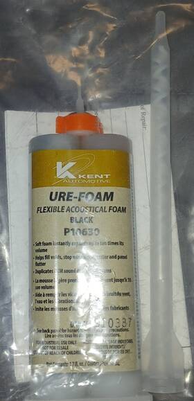 Kent Automotive P10630 Black Ure-foam Expanding Sound Deadner 1.7fl Oz New