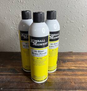 80-753 Kimball Midwest 3 Pack Hi-blast Brake Power Parts Cleaner 12.5oz