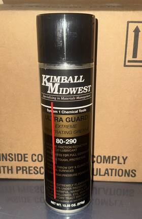 80290 Kimball Midwest Lot Of 6 Ultra Guard Extreme Penetrating Grease 13.25 Oz Cans- 80290 Kimball Midwest Lot Of 6 Ultra Guard Extreme Penetrating Grease 13.25 Oz Cans-