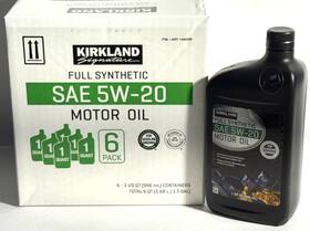 1448209 Kirkland Signature 1-quart 5w-20 Full Synthetic Motor Oil - 6 Pack 1448209 Kirkland Signature 1-quart 5w-20 Full Synthetic Motor Oil - 6 Pack