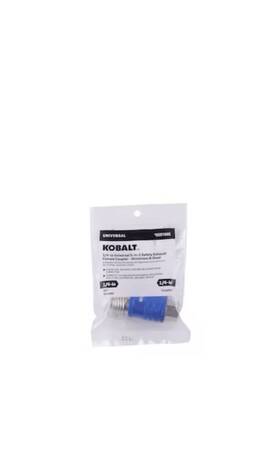 Kobalt Sgy-air283 1/4 Inch Universal 5-in-1 Safety Exhaust Female Coupler Aluminum&steel New