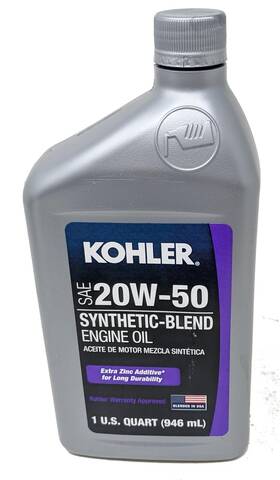 Kohler 885612810397 25 357 68-s Synthetic Blend Sae 20w-50 4-cycle Engine Oil
