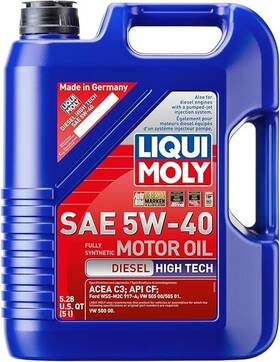 5w-40 Liqui Moly 100420020223 High Tech Sae Synthetic Motor Oil Pack Of 1 - 5 Liters 2022