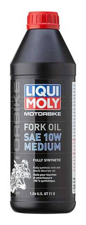 20092 Liqui Moly 1l Fork Oil Sae 10w Medium - Fits Motorbikes And Mopeds
