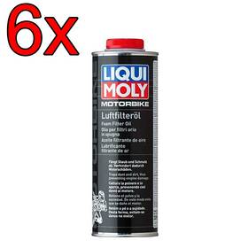 20308 Liqui Moly Case Of 6 Motorbike Air Intake Foam Filter Oil 1l