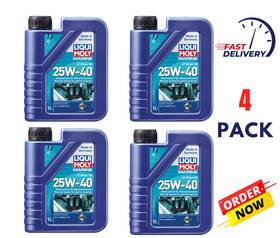 20546 Liqui Moly Marine 4t 25w-40 Synthetic Oil 1l 4-pack Boat Motor Engine