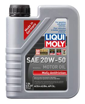 22070 Liqui Moly Mos2 Antifriction Motoroil Sae 20w-50