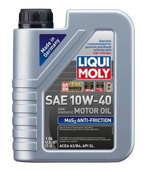 2042 Liqui Moly 826732368986 Mos2 Antifriction Sae 10w-40 1 L Part -synthetic Engine Oil Sku