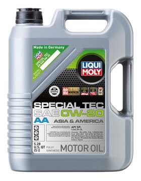 0w-20 Liqui Moly 884109406662 2 Pack. Special Tec Aa Sae 5 L Fully Synthetic Engine Oil