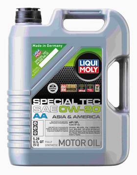 Lm-2208 Liqui Moly 5l Special Tec Aa Sae 0w-20 Fully Synthetic Engine Oil - 2208