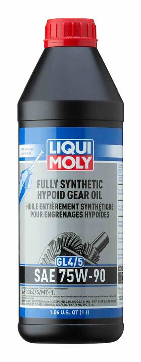 Lm-22090 Liqui Moly 1l Fully Synthetic Hypoid Gear Oil Gl4/5 Sae 75w-90 - Lm 22090