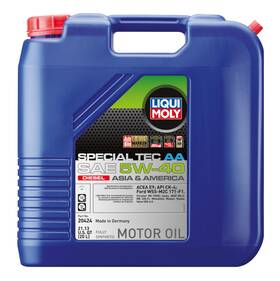 Lqm20424 Liqui Moly 20l Special Tec Aa Motor Oil Sae 5w40 Diesel