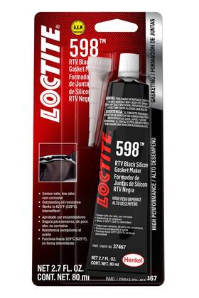 Loctite 491985 Sealant - Black Rtv 598 Silicone 80 Ml Tube Each