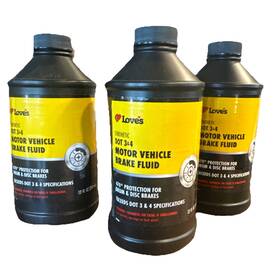 Loves 603430732116 Synthetic Dot3 And 4 Brake Fluid - 12 Oz. 8-lg-1 Lot Of 3